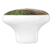 ブルー素晴らしヘロンバードオブアメリカオードボンプリント セラミックノブ (側面)