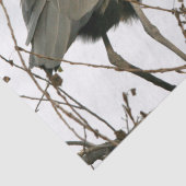 ブルー素晴らしヘロンバードワイルドライフツリーティッシュペーパー 薄葉紙 (詳細)