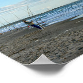 ブルー素晴らしヘロンパトロールズケープカナベラルビーチ ポスター (角)