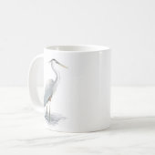 ブルー素晴らしヘロンマグ コーヒーマグカップ (正面左)