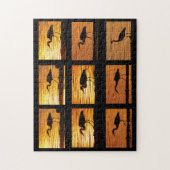 ブルー素晴らしヘロン散歩 – パズル (縦)