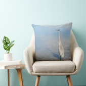 ブルー素晴らしヘロン装飾用クッション クッション (椅子)