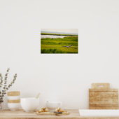 ブルー素晴らしヘロン飛んでいるポスター ポスター (キッチン)