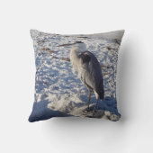 ブルー素晴らしヘロン クッション (裏面)