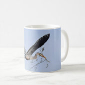 ブルー素晴らしヘロン    コーヒーマグカップ (正面右)
