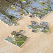 ブルー素晴らしヘロン – バードジグソーパズル ジグソーパズル (側面)