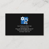 ブルー素晴らし電波パルス電気技師 名刺 (裏面)