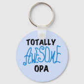 ブルー素晴らし・トータルOpa Tシャツとギフト キーホルダー (正面)