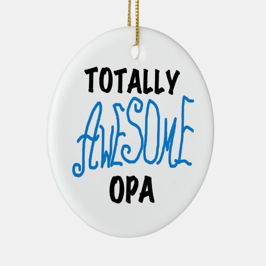 ブルー素晴らし・トータルOpa Tシャツとギフト セラミックオーナメント (右)