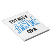 ブルー素晴らし・トータルOpa Tシャツとギフト ノートパッド (アングル)