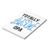 ブルー素晴らし・トータルOpa Tシャツとギフト ノートパッド (回転)