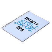 ブルー素晴らし・トータルOpa Tシャツとギフト ノートブック (左側)