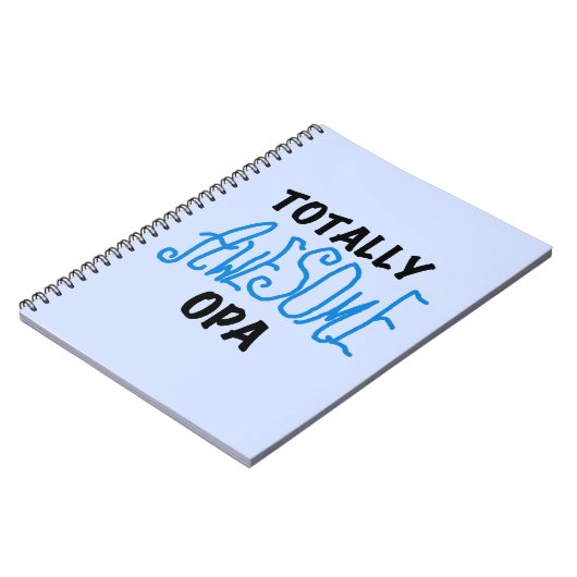 ブルー素晴らし・トータルOpa Tシャツとギフト ノートブック (左側)