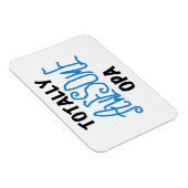 ブルー素晴らし・トータルOpa Tシャツとギフト マグネット (右側)