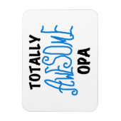 ブルー素晴らし・トータルOpa Tシャツとギフト マグネット (縦)