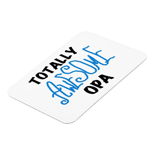 ブルー素晴らし・トータルOpa Tシャツとギフト マグネット (左側)