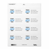 ブルー素晴らし・トータルTシャツ&ギフト ラベル (フルシート)