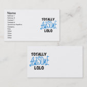 ブルー素晴らし・トータルTシャツ&ギフト 名刺 (正面/裏面)