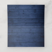 ブルー素朴ウッドメイソンジャイルライツレース結婚ズ プレイスカード (内部開封)