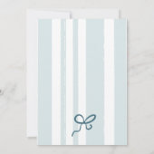 ブルー素朴ジャンベビーデニムカントリーベビーシャワー サンキューカード (裏面)