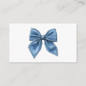 ブルー素朴ジーンデニムおむつラッフルベビーシャワー エンクロージャーカード (裏面)