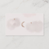 ブルー素朴ジーンデニムおむつラッフルベビーシャワー エンクロージャーカード (裏面)