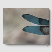 ブルー素朴ドラゴン結婚フライのゲストブック ゲストブック (裏面)