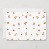 ブルー素朴パンプキントラック1st誕生日 招待状 (裏面)