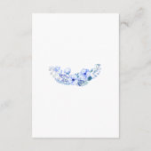 ブルー素朴フローラ結婚リース詳細 エンクロージャーカード (裏面)