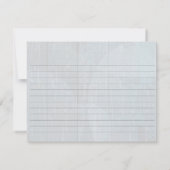 ブルー素朴メイソンジャー&ワイルドフラワーズレシピカード (裏面)