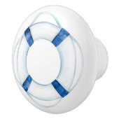 ブルー素朴ライフリングや輪ブイ セラミックノブ (右)