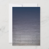 ブルー素朴航海の金ゴールドメンズバースデーパーティー 招待状 (裏面)