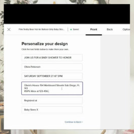 ブルー素朴魚釣りデザインベビーシャワーボーイ 招待状