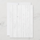 ブルー素朴魚釣りデザインベビーシャワーボーイ 招待状 (裏面)