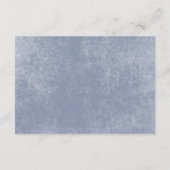 ブルー素朴&バーンドオレンジラストフローラモノグラム エンクロージャーカード (裏面)