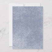 ブルー素朴&ラストフローラブライダルシャワー 招待状 (裏面)