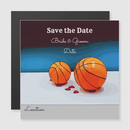 ブルー結婚に恋をしたバスケットボールの日付を除いて (正面/裏面)