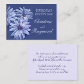ブルー結婚のデイジーアート情報エンクロージャカード エンクロージャーカード (正面/裏面)