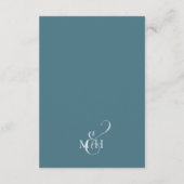 ブルー結婚の詳細スクリプカスタムト エンクロージャーカード (裏面)