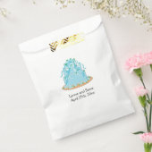 ブルー結婚ズケーキ フェイバーバッグ (封をした状態)