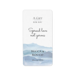 ブルー結婚ズスプレッド愛ではなくジェームズハンドサニタイザー ラベル