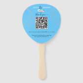 ブルー結婚ズ春サマー結婚ズカラー ハンドファン (裏面)