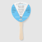 ブルー結婚ズ春サマー結婚ズカラー ハンドファン (正面)