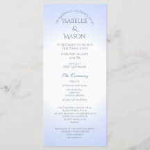 ブルー結婚式 プログラム