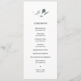 ブルー結婚・ティスルの式典 プログラム