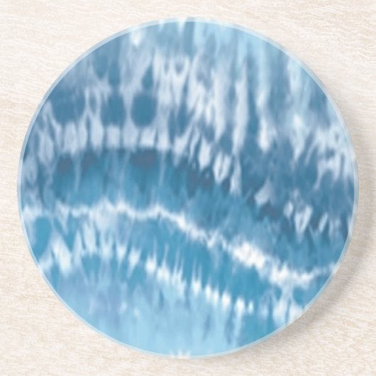 ブルー絞り染めコースター コースター (正面)
