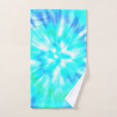 ブルー絞り染めタオルセット バスタオルセット (ハンドタオル)