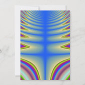 ブルー絞り染め卒業パーティー招待状 招待状 (裏面)