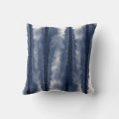 ブルー絞り染め絞ストライプの装飾用クッション クッション (裏面)