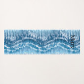 ブルー絞り染め ヨガマット (裏面(横))